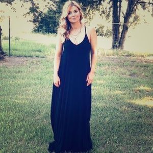 Black Harem Maxi with Pockets